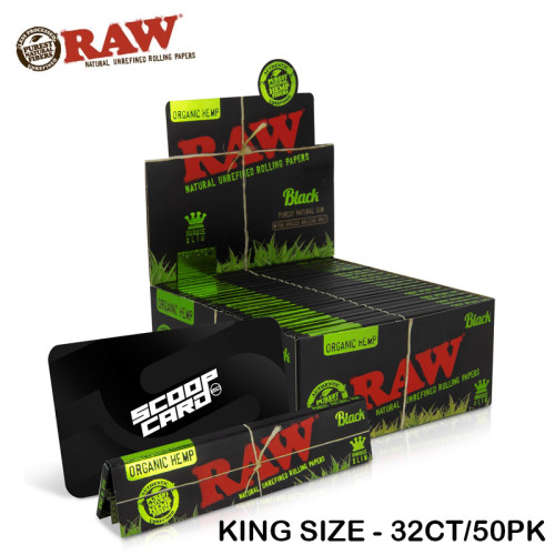RAW BLACK ORGANIC HEMP PAPERS          